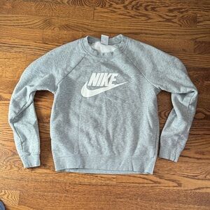 Nike Logo Kids Gray Sweatshirt size youth small